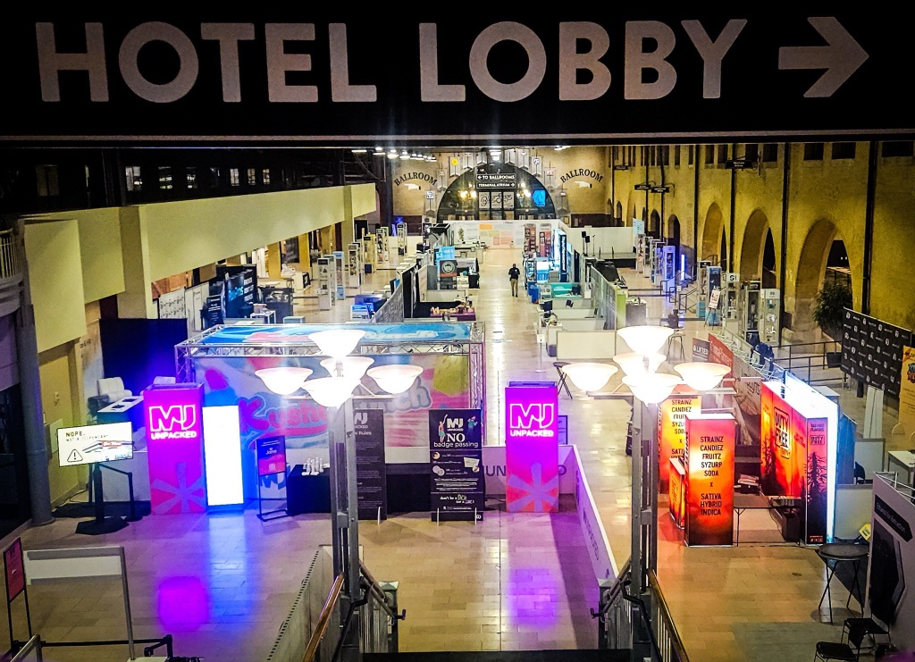 mj unpacked show floor at union station hotel in saint louis