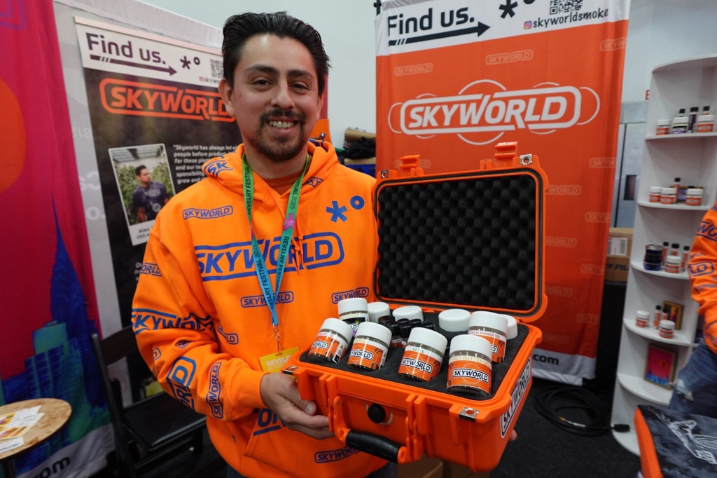 skyworld founder shows off cannabis at revelry