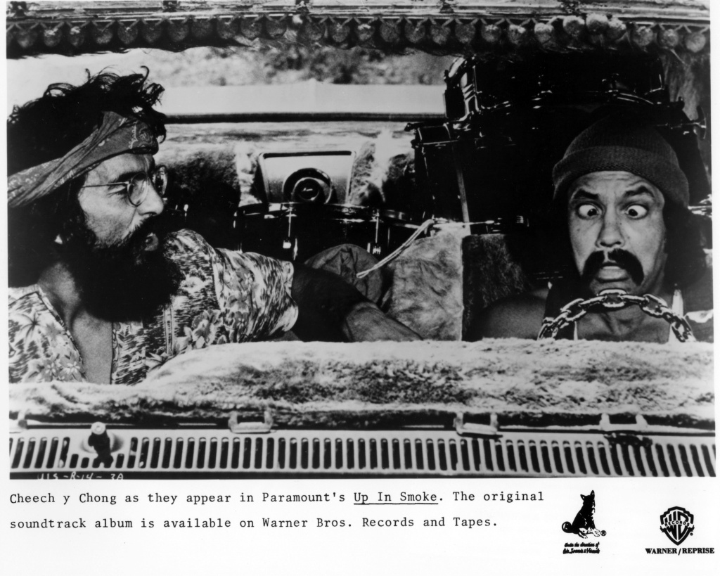 cheech and chong cannabis comedians in up. in smoke