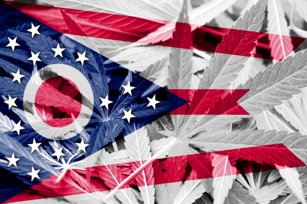 ohio flag with cannabis leaves new cannabis bill passes