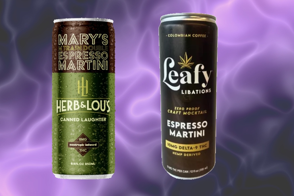 herb and lous and leafy thc espresso martinis