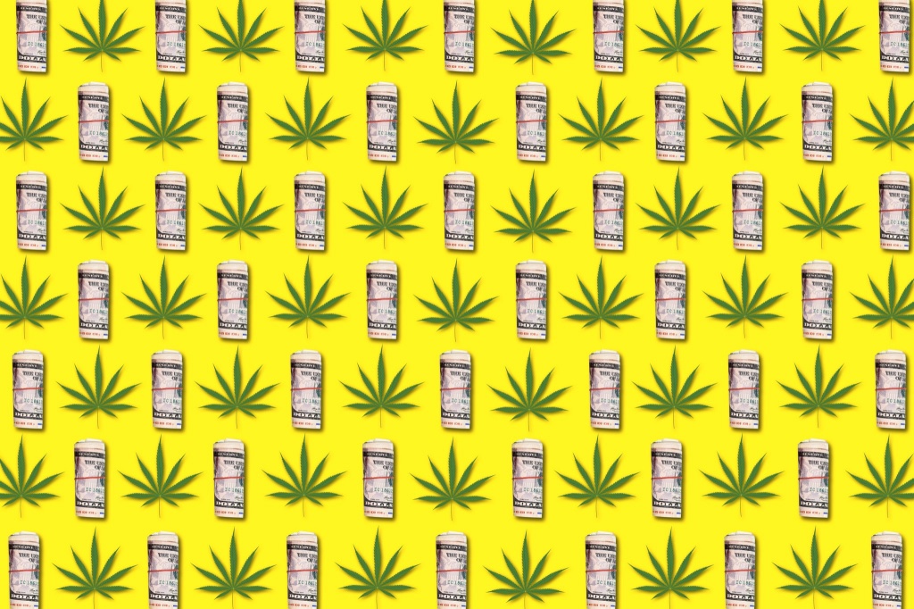 cannabis leaves and money legal weed prices