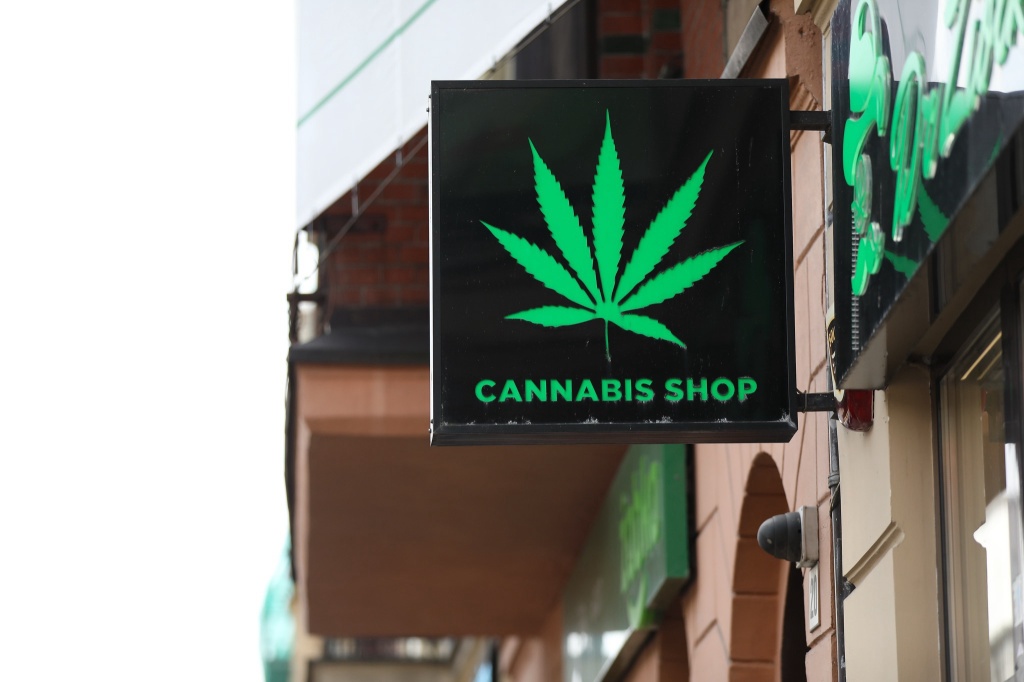 cannabis shop sign