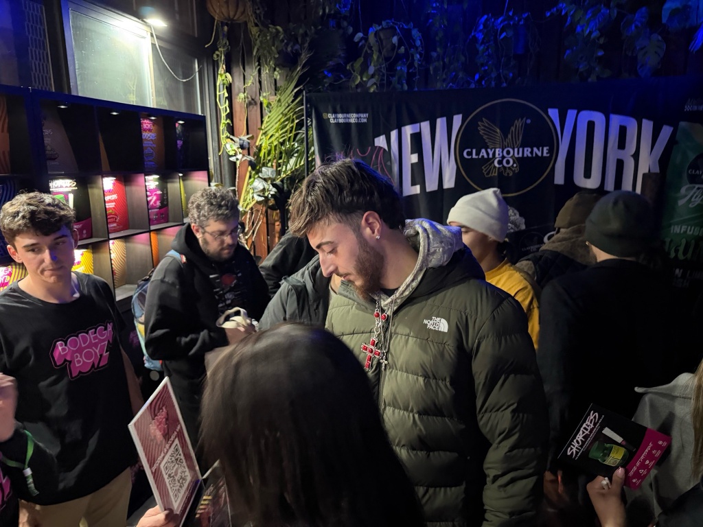 crowds at flower expo NYC