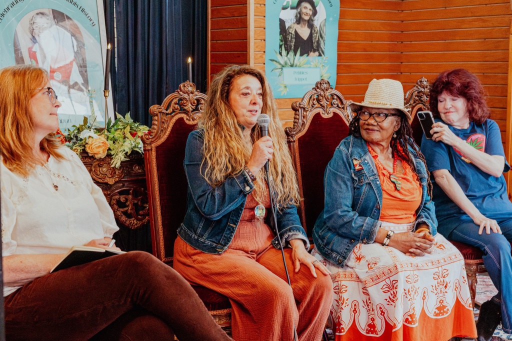 aundre speciale speaking at norcal women in weed event