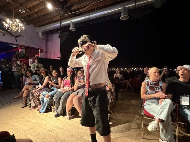 a model at smokin on the runway