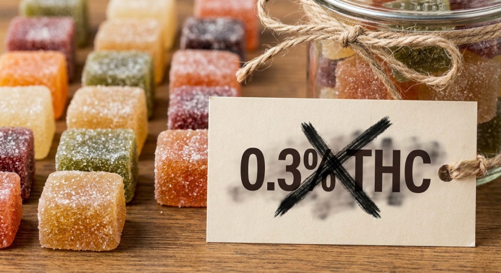 hemp gummies with sign crossed out federal hemp law changes are coming