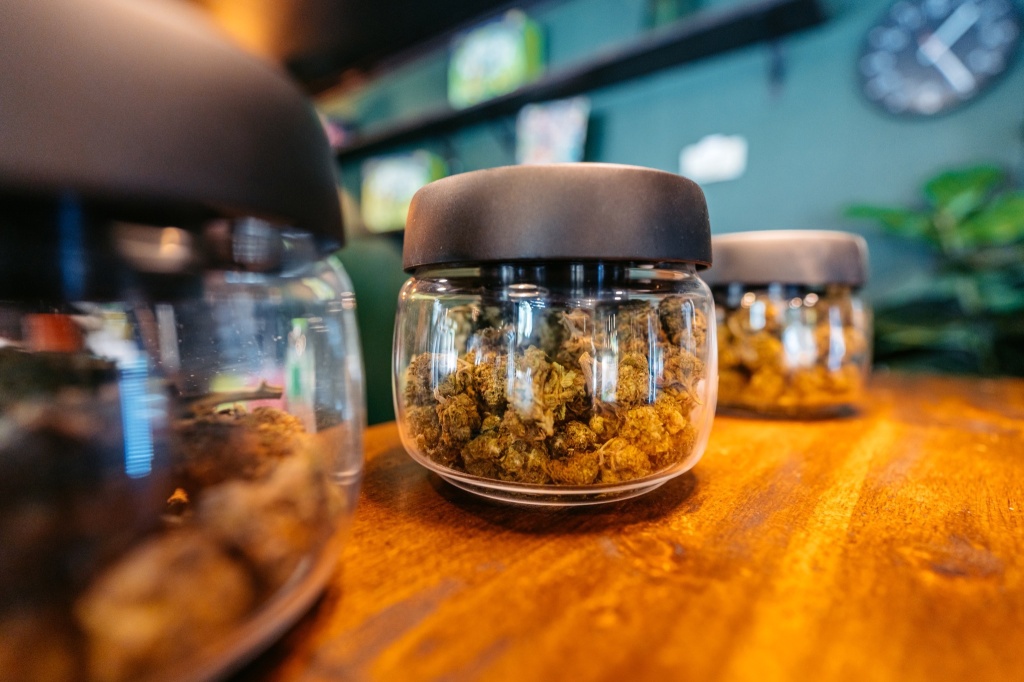 jars of cannabis