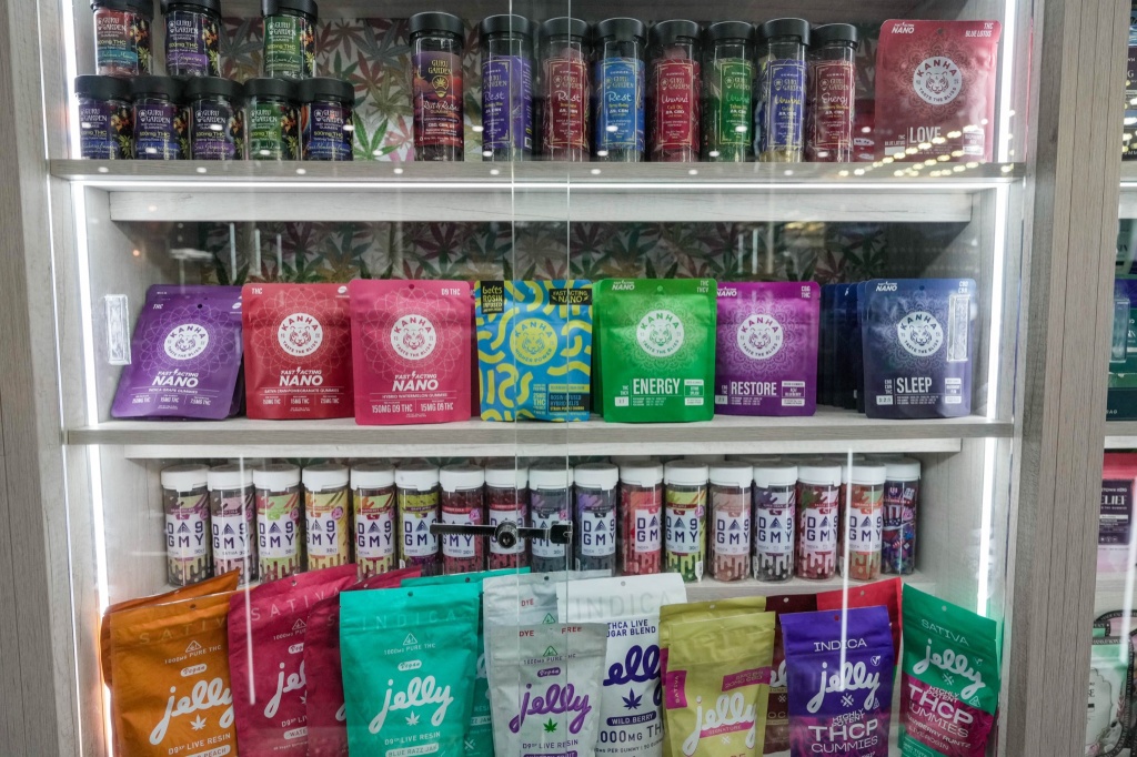 collection of hemp thc products