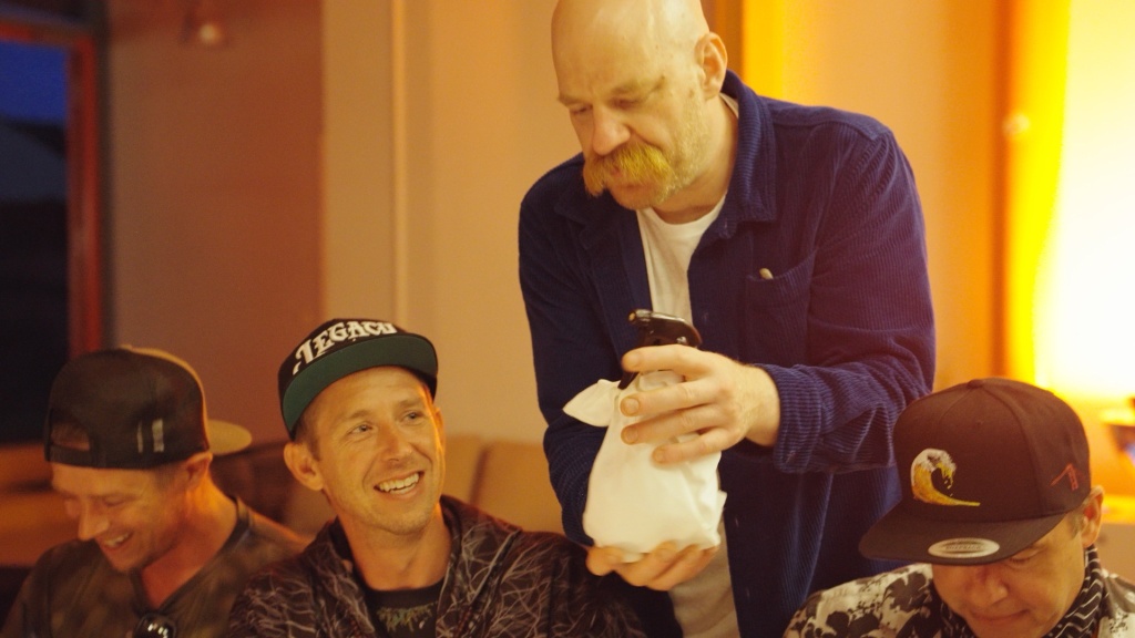 Lucas Huemer during a dinner at Mary Jane Berlin