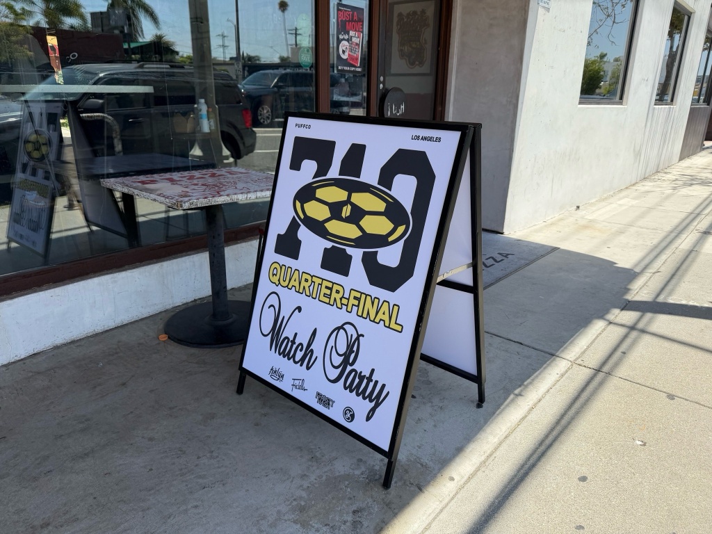 sign for puffco world cup 710 party