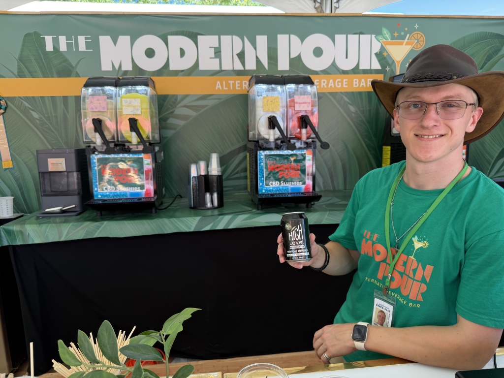 modern pour alternative drink center at california state fair