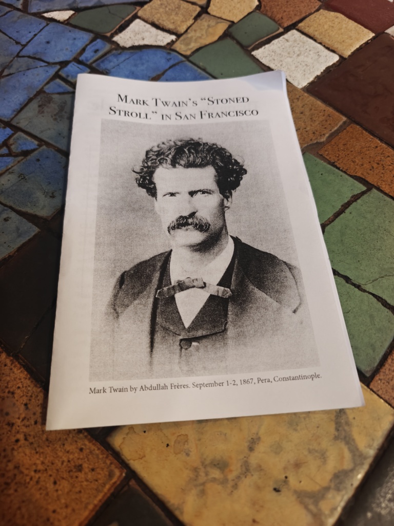 flyer for mark twain hash infused stoned stroll
